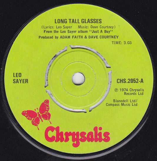 Leo Sayer - Long Tall Glasses (7", Single)