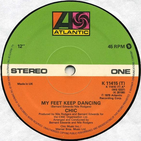 Chic - My Feet Keep Dancing (12", Single)