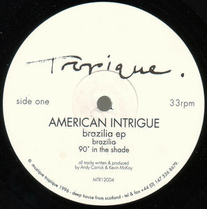 American Intrigue - Brazilia EP (12", EP)