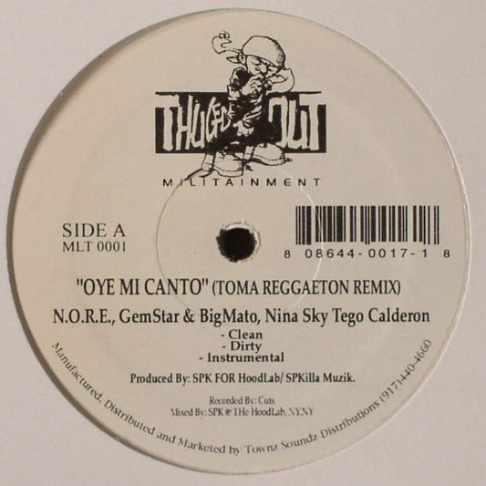 N.O.R.E. & Peedi Crakk - Oye Mi Canto / Nigga Rican (12")