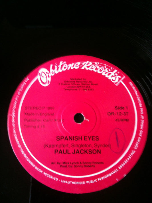 Paul Jackson (12) - Spanish Eyes (12")