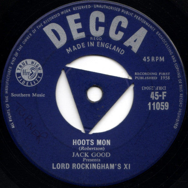 Lord Rockingham's XI - Hoots Mon (7", Single)