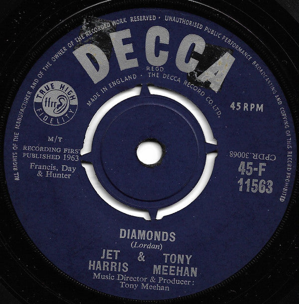 Jet Harris & Tony Meehan* - Diamonds (7", Single)