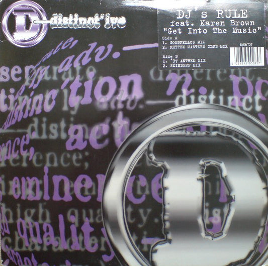 DJ's Rule Feat. Karen Brown - Get Into The Music (12")