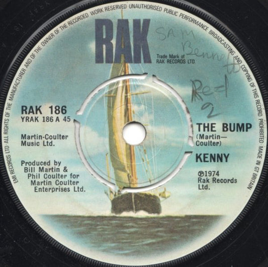 Kenny (3) - The Bump (7", Single, RP)