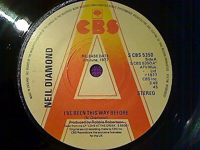 Neil Diamond - I've Been This Way Before (7", Single, Promo)