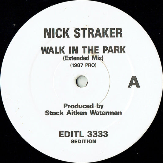 Nick Straker - A Walk In The Park (Extended Mix) (12", Single, Promo)