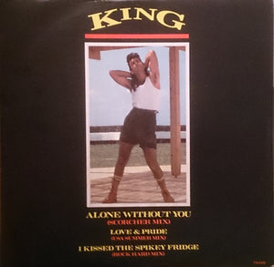 King - Alone Without You (Scorcher Mix) (12", Wit)