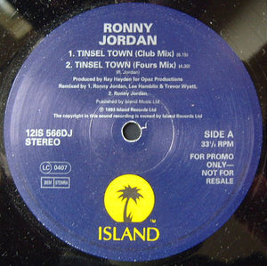 Ronny Jordan - Tinsel Town (12", Promo)