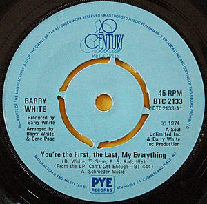 Barry White - You're The First, The Last, My Everything (7", Single, 4-p)