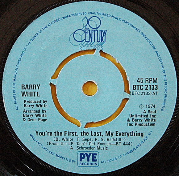 Barry White - You're The First, The Last, My Everything (7