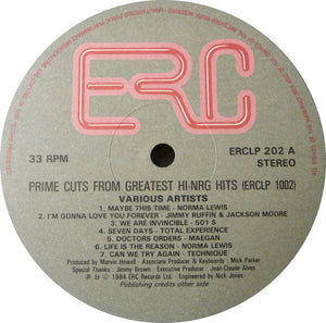 Various - Prime Cuts From Greatest Hi-NRG Hits (12", Maxi, Mixed)