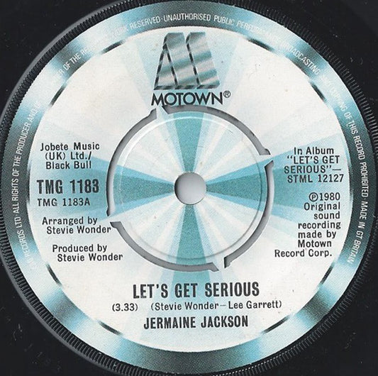 Jermaine Jackson - Let's Get Serious (7", Single)