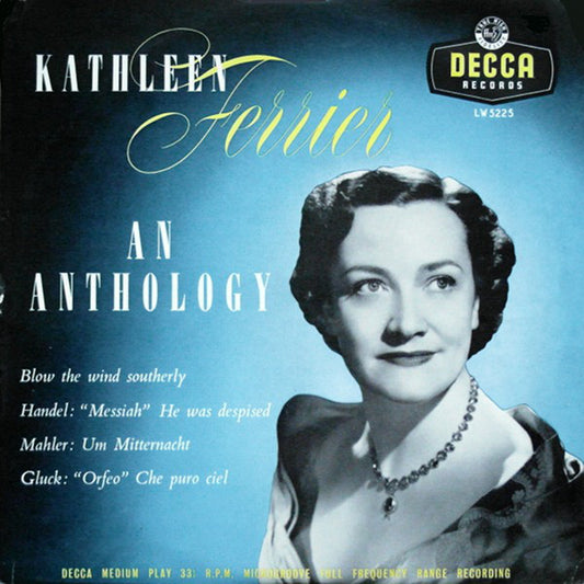 Kathleen Ferrier - An Anthology (10", Comp, Mono)