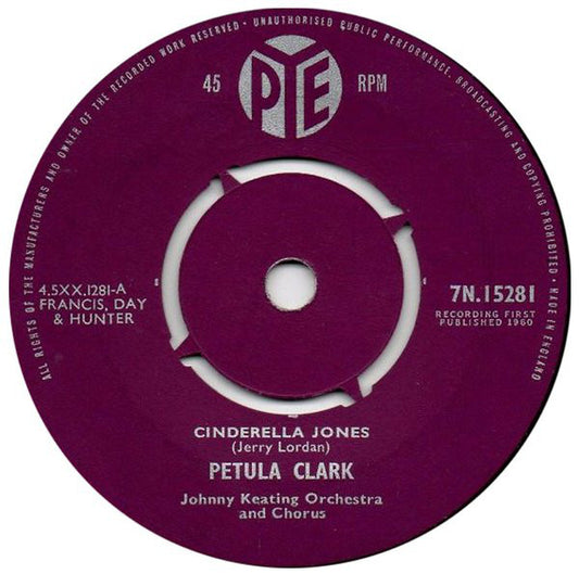 Petula Clark - Cinderella Jones  (7", Single)