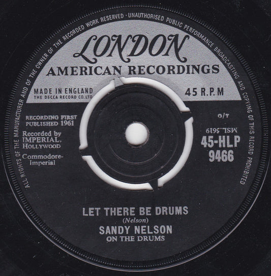 Sandy Nelson - Let There Be Drums (7", Single, 1st)