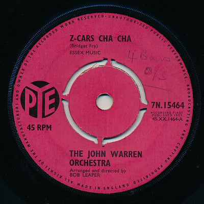 The John Warren Orchestra - Z-Cars Cha Cha / Cha Cha Thru The Rye (7", Single)