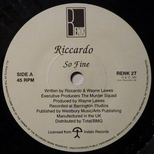 Riccardo - So Fine (7", S/Sided)