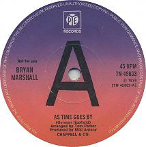 Bryan Marshall - As Time Goes By (7", Single, Promo)