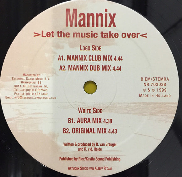 Mannix (3) - Let The Music Take Over (12