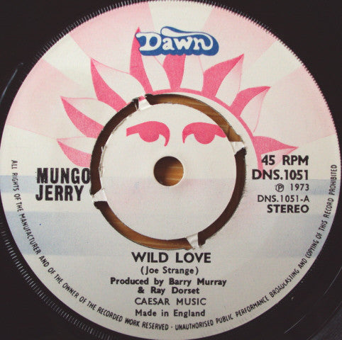 Mungo Jerry - Wild Love (7", Single, Pus)