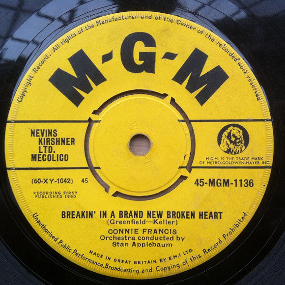 Connie Francis - Breakin' In A Brand New Broken Heart (7