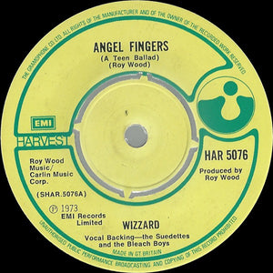Wizzard (2) - Angel Fingers (A Teen Ballad) (7", Single)