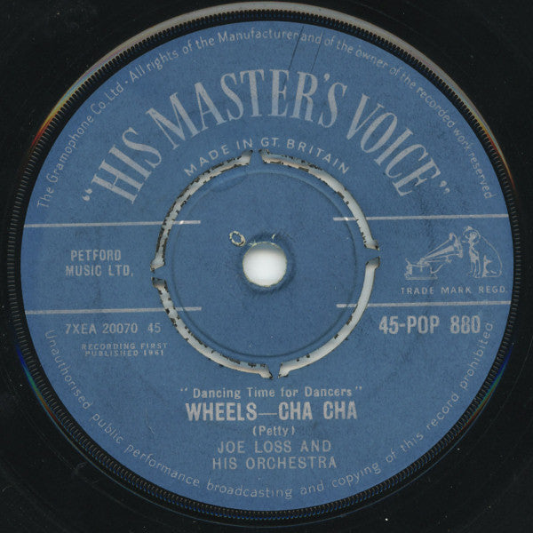 Joe Loss & His Orchestra - Wheels - Cha Cha (7")