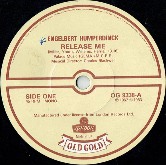 Engelbert Humperdinck - Release Me / There Goes My Everything (7