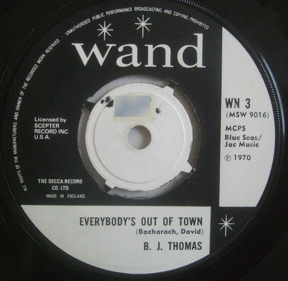 B.J. Thomas - Everybody's Out Of Town (7