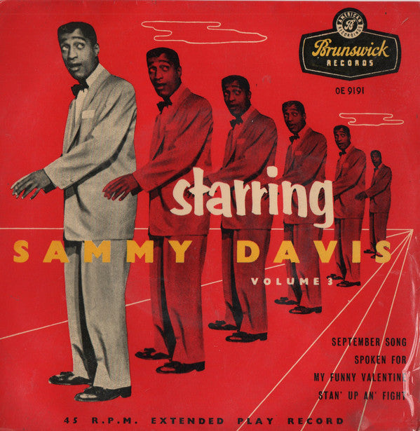 Sammy Davis Jr. - Starring Sammy Davis Volume 3 (7", EP)