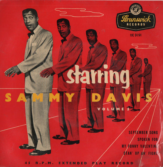 Sammy Davis Jr. - Starring Sammy Davis Volume 3 (7", EP)