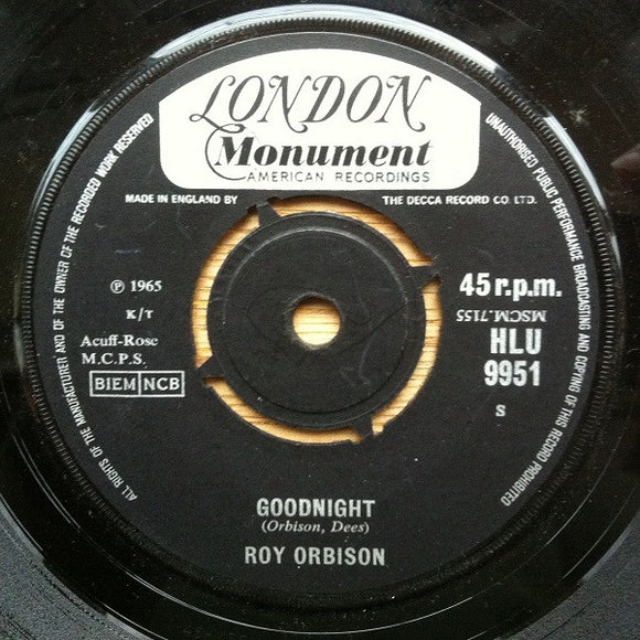 Roy Orbison - Goodnight (7
