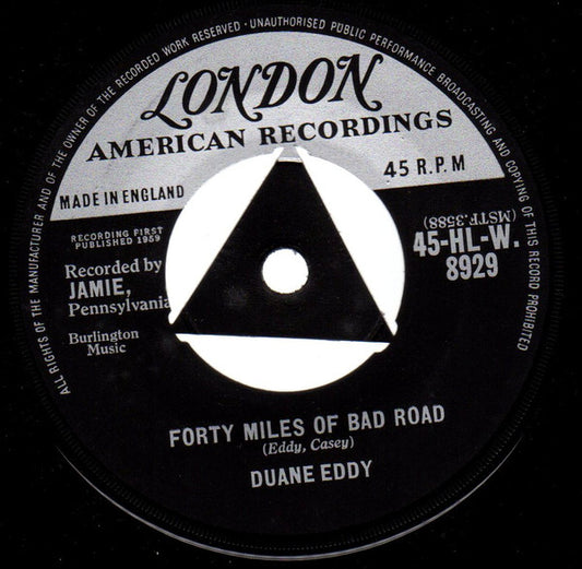 Duane Eddy - Forty Miles Of Bad Road (7", Tri)