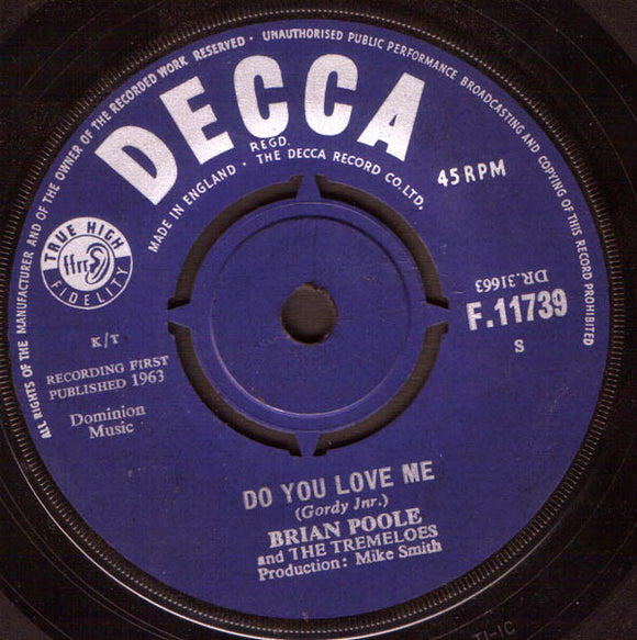 Brian Poole & The Tremeloes - Do You Love Me (7