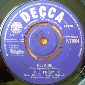 P.J. Proby - Hold Me (7")