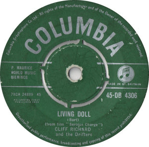 Cliff Richard & The Drifters - Living Doll (7", Single)