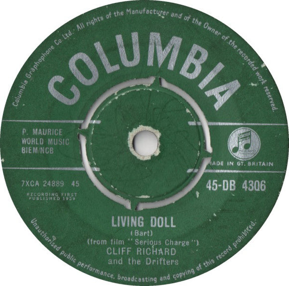 Cliff Richard & The Drifters - Living Doll (7