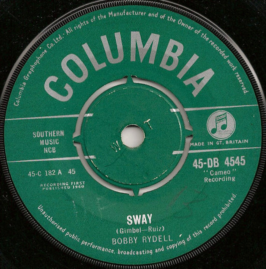 Bobby Rydell - Sway  (7", Single)