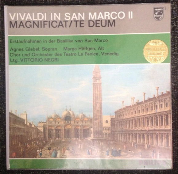 Vivaldi* - Vittorio Negri, Agnes Giebel, Marga Höffgen, Orchestra* E Coro Del Teatro La Fenice - Vivaldi In San Marco II - Magnificat / Te Deum (LP)