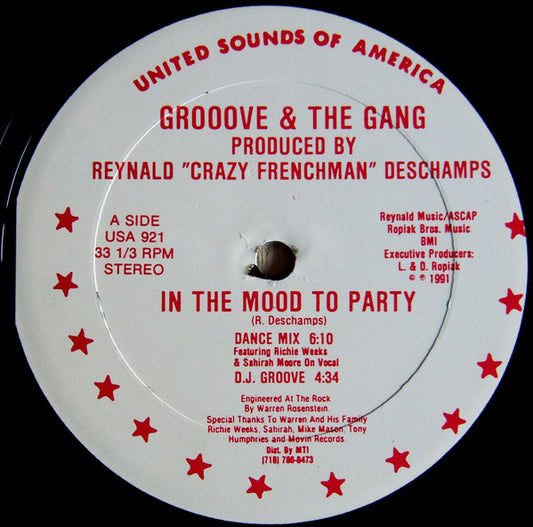 Grooove & The Gang* - In The Mood To Party (12")