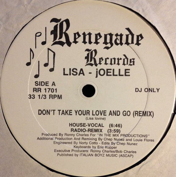 Lisa - Joelle - Don't Take Your Love And Go (Remix) (12