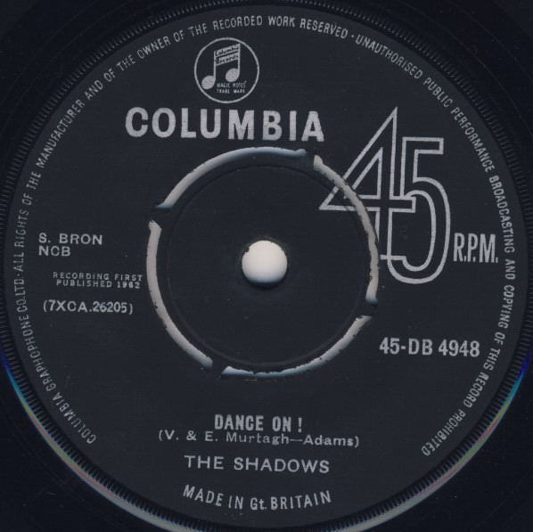 The Shadows - Dance On ! (7", Single)