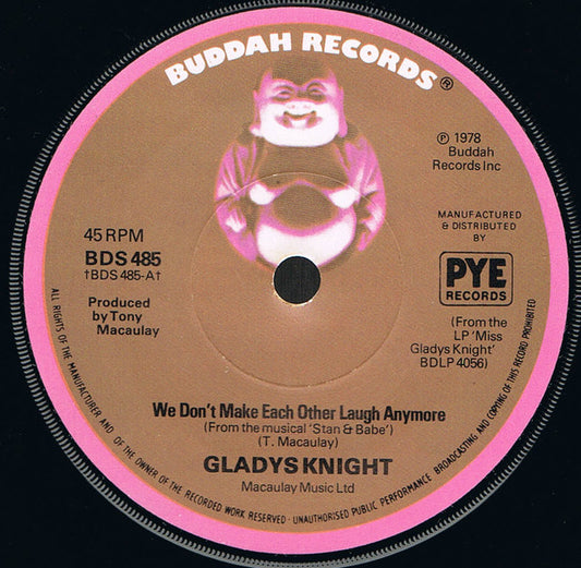 Gladys Knight - We Don't Make Each Other Laugh Anymore (7", Sol)