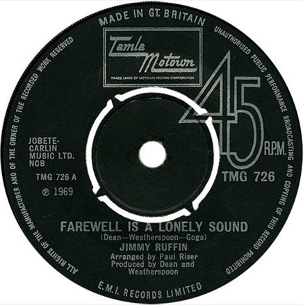 Jimmy Ruffin - Farewell Is A Lonely Sound (7