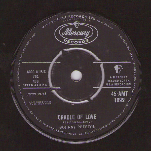 Johnny Preston - Cradle Of Love (7", Single)