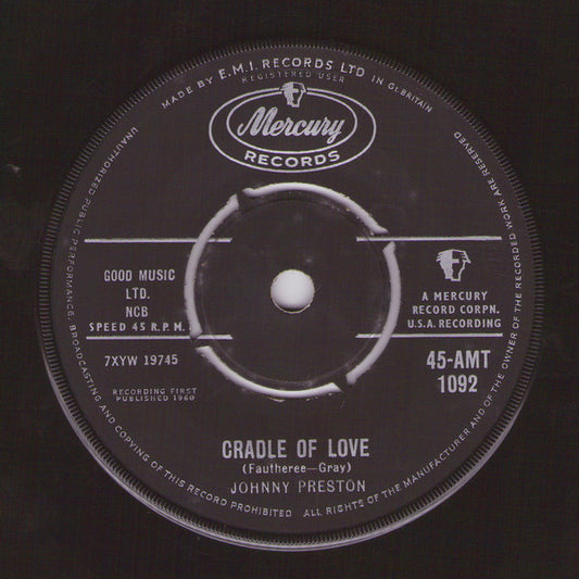 Johnny Preston - Cradle Of Love (7", Single)
