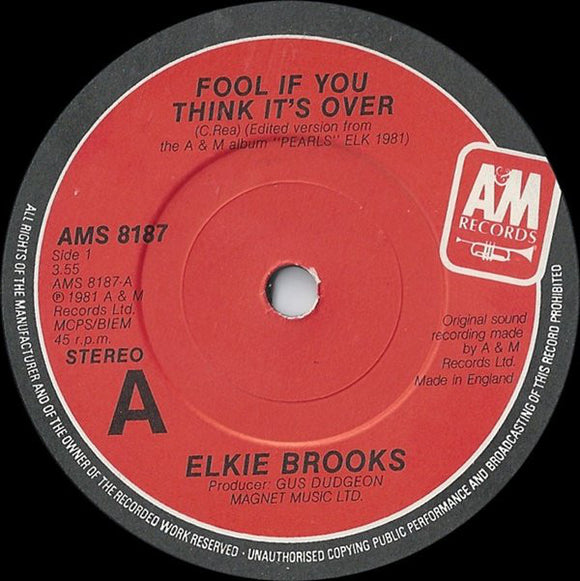 Elkie Brooks - Fool If You Think It's Over (7
