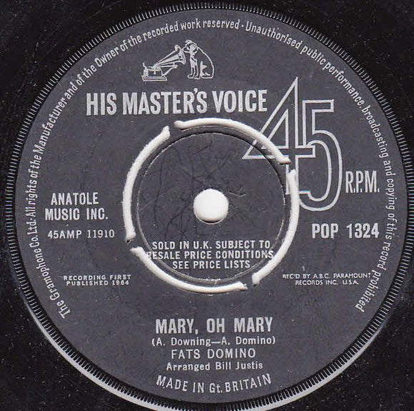 Fats Domino - Mary, Oh Mary (7