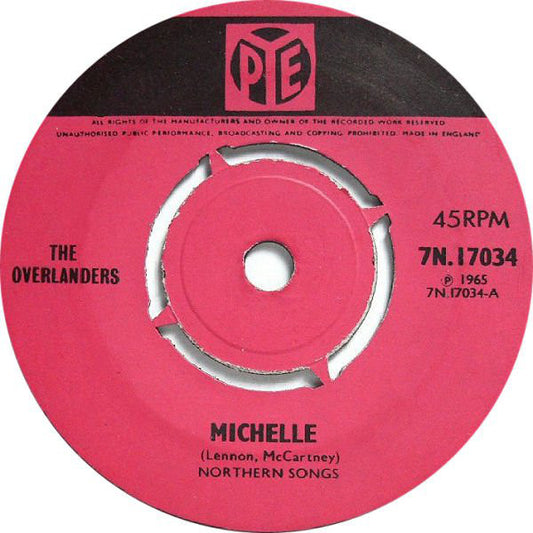 The Overlanders - Michelle (7", Single, Pus)